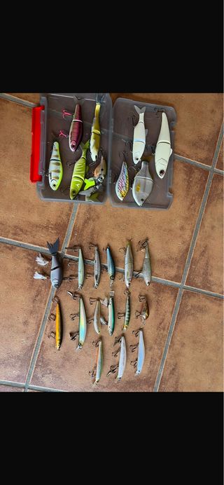 Caña de Pesca completa casting y combo de señuelos