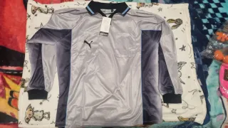 Camiseta Puma Manga Larga Gris y Negra