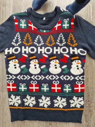 Jersey Navideño HO HO HO Talla S