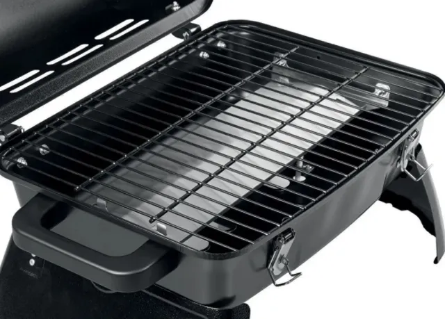 Barbacoa Portátil Negra y Plateada