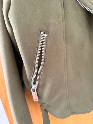 Chaqueta Biker Verde Talla XS