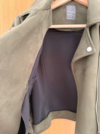 Chaqueta Biker Verde Talla XS