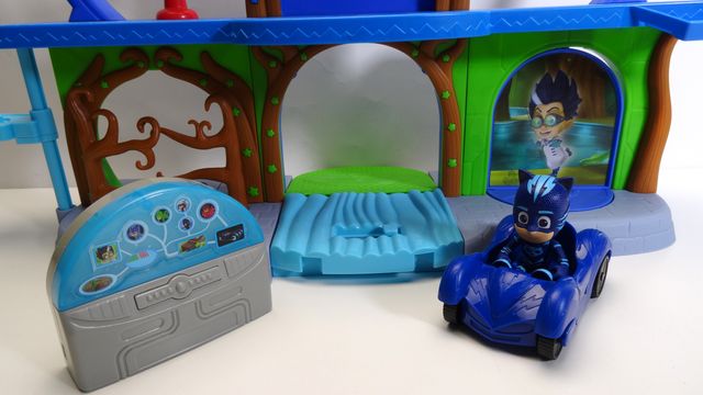 Base secreta PJ Masks + Gatuno y coche Como Nuevo!