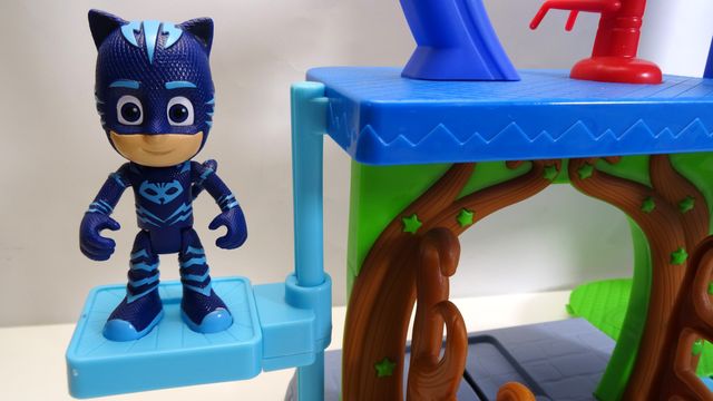 Base secreta PJ Masks + Gatuno y coche Como Nuevo!