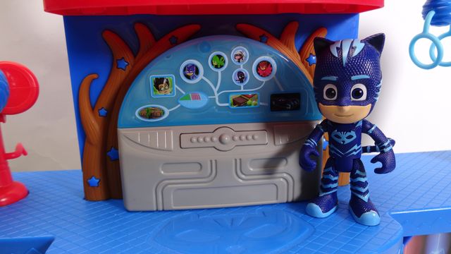 Base secreta PJ Masks + Gatuno y coche Como Nuevo!