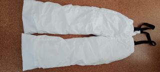 Pantalones de esquí blancos con tirantes nuevos