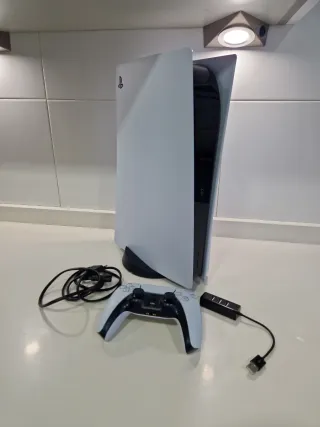 Consola PlayStation 5 Blanca con su mando