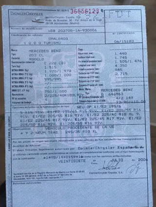 Mercedes-Benz Clase C 2006