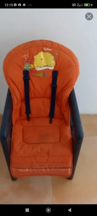 Trona para bebé naranja