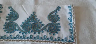 Porta tovaglioli o tovagliette vintage ricamati