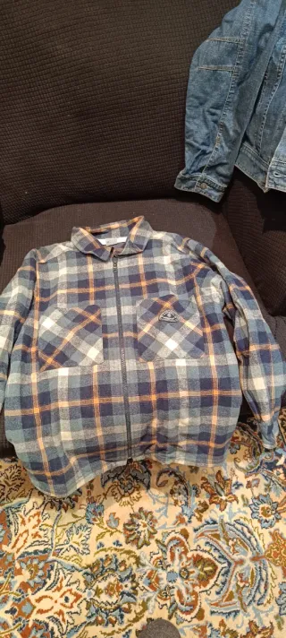 Sobrecamisa infantil cuadros invierno
