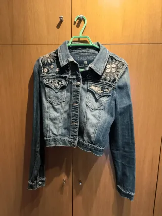 Chaqueta tejana Miss Me L con brillantes