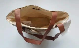 Bolso Kiabi bombonera beige a estrenar