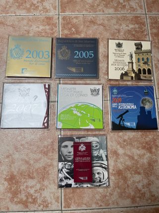 San Marino Euro Divisional Coins+ 5 euro silver