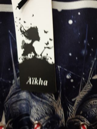 Vestito Ailha over cotone e organza nero M