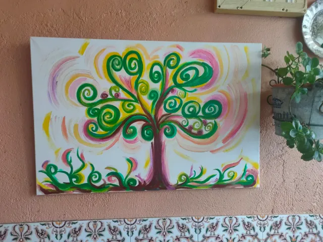 Cuadro moderno árbol de la vida