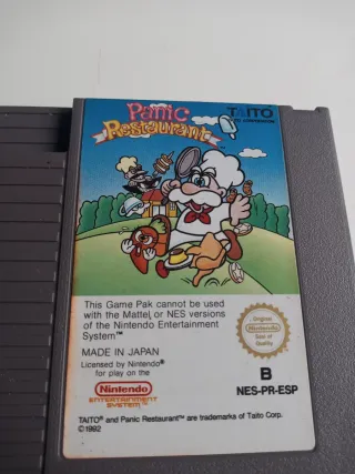 Juego Nintendo NES Panic Restaurant Taito