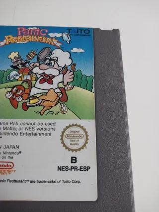 Juego Nintendo NES Panic Restaurant Taito