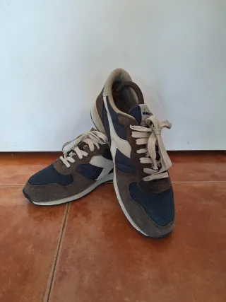 Zapatillas Diadora Azul y Gris