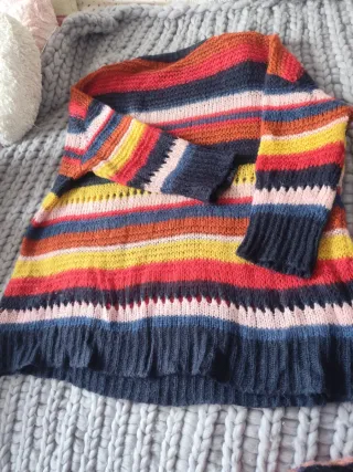 Jersey Zara oversize rayas multicolor