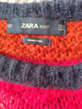 Jersey Zara oversize rayas multicolor