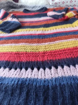 Jersey Zara oversize rayas multicolor