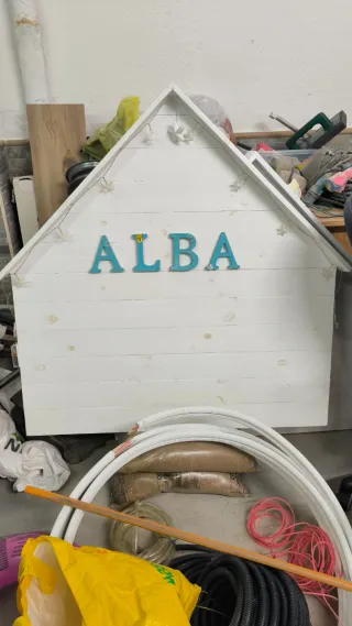 Cabecero cama 90 casa madera