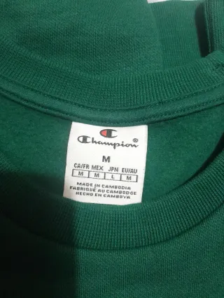 Sudadera Champion Talla M Verde