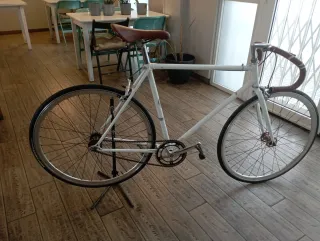 Bicicleta Fixie Retro Estilo Cinelli Blanca