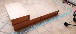 Cama canapé con cajones madera