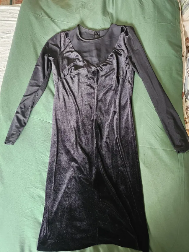 Vestido negro manga larga talla L como NUEVO