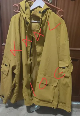 Chaqueta Cortavientos Hombre Talla XXL