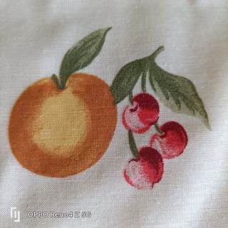Cortinas de cocina con estampado frutal