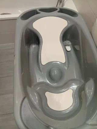 Bañera Portátil para Bebé Gris