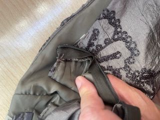 Vestido fiesta palabra de honor plateado