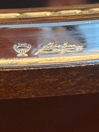 Specchio da trucco in argento