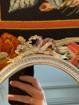 Specchio da trucco in argento