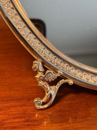 Specchio da trucco in argento