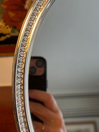 Specchio da trucco in argento