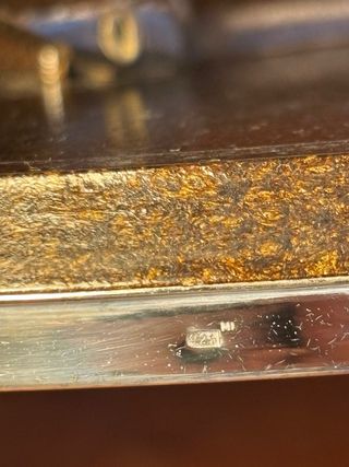 Specchio da trucco in argento