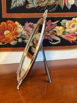 Specchio da trucco in argento