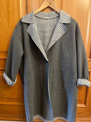 Chaqueta/abrigo gris paño fino