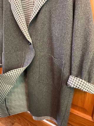 Chaqueta/abrigo gris paño fino