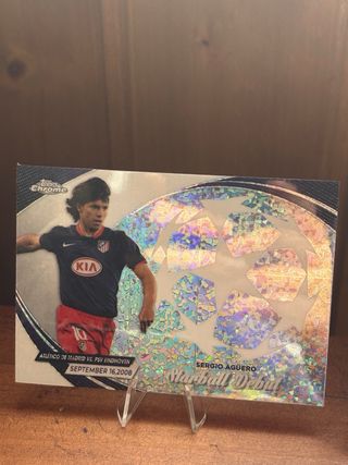 Lote 2 Sergio Agüero Topps Chrome Refractor