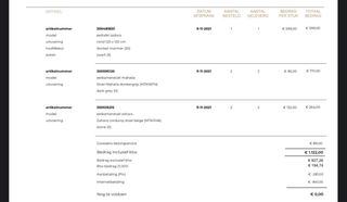 Mesa de comedor de mármol negro Medida 120cm