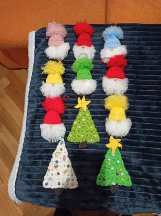 Decorazioni all'uncinetto per Natale