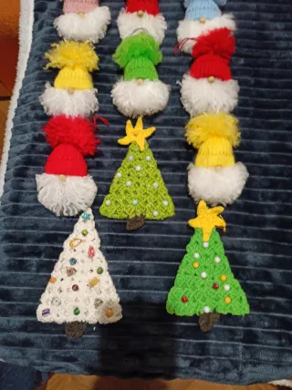 Decorazioni all'uncinetto per Natale