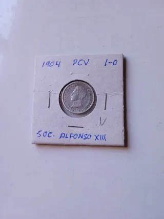 50 centimos 1904-1-0 Alfonso XIII plata
