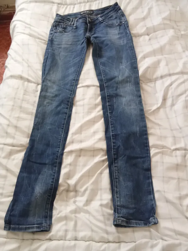 Pantalón vaquero mujer azul