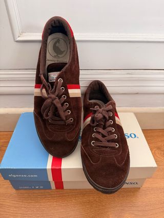 Zapatillas El Ganso Marrones Suede